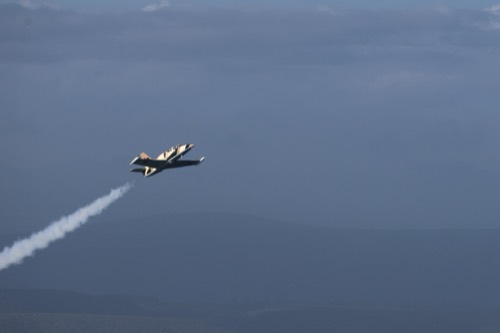 Jet taking off
