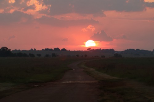 Sunset in Rietvlei Nature Reserve
